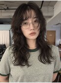小顔ミディアムパーマミディアムデジタルパーマレイヤーウルフ