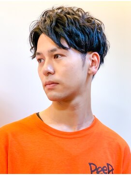 ヘアーサロン アヤタ 野田店(AYATA) ツーブロックのセンターパートマッシュ