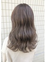 バベル(BABEL Hair Design)&nbsp;【BABEL】くすみカラー＿くすみブルーシアーカラー