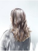 白髪ぼかし×3Dハイライト