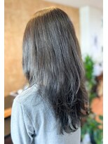 アークスヘアー&nbsp;大人可愛いブリーチなしオリーブグレージュセミディ