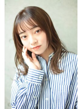 ファム(FAM) ミディアム パーマ レイヤー ワイドバング 代官山 中目黒