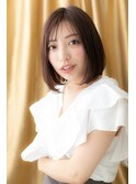グレーベージュ大人かっこいい前下がりボブZ大宮30代40代50代