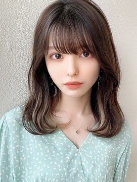 シルクレイ 新宿店(Silk-lei) 大人かわいい似合わせカット/インナーカラー/こなれミディ/新宿