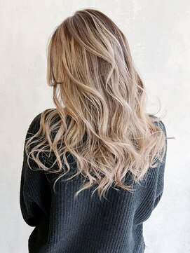 アルバム 渋谷パルコ(ALBUM) バレイヤージュ_チェリーブラウンフェミニンロング_ba358643