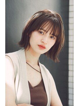 ガーデン ジングウマエ(GARDEN jingumae) 切っぱなしボブ/グレージュカラ/前髪/チョコレートブラウン