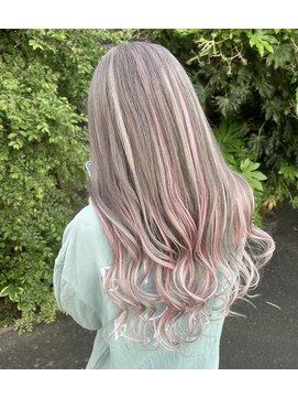 ライブトレア(LIVE TOREA) エクステハイライト×ピンク×ホワイト