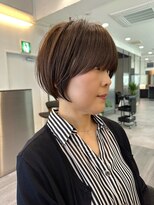 ビューエヒメ(VIEW EHIME)&nbsp;大人ラフウェーブ20代30代40代ボブブラウンスウィングショート