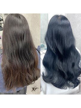 ランド 千葉(land) 髪質改善カラー ネイビーブラック