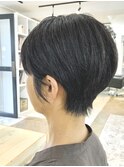 ショートパーマショートカット前髪あり前髪なし20代30代40代