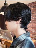 【Vicky指名】メンズニュアンスパーマ無造作センターパート