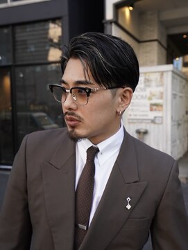 インフィニス 恵比寿(Infinis) ハーフバックハイライトスパイラルパーマ波巻きパーマ