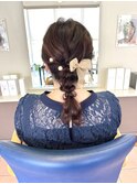 編みおろしヘアセット