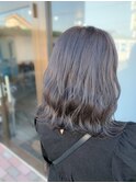 【宇都宮美容室/透明感/インナーカラー/白髪ぼかし】