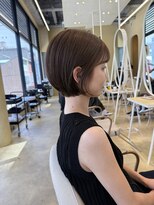 スニュウ(snuw)&nbsp;【snuw mina】ボブレイヤーマロンベージュラベンダーミルクティ