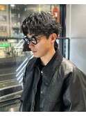 フェザーショートパーマ/メンズショート/短髪パーマ/久保田極
