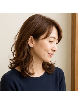 スープレックス ヘアーデザイン(SOUPREX HAIR DESIGN) ミディアムレイヤーデジタルパーマ 20代 30代 40代 50代 60代