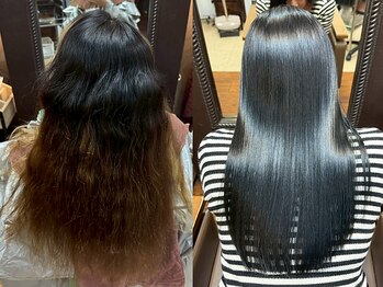 ナナナ パレナ 宝塚店(nanana parena)の写真/当店独自のミネラルケアでエイジング毛にハリコシと艶を与え内側から輝く輝く理想の美髪を実現♪