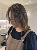 地毛ハイライトグラデーション