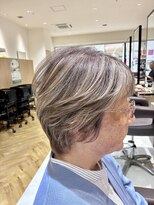 ユニックス イオンモール川口前川店(UNIX) 【いつものカラーに飽きたら】白髪ぼかしハイライト #40代髪型