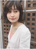 透明感とツヤ感が良し◎レイヤーボブ