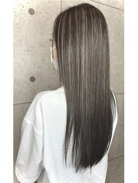 リノ(Lino) ホワイトベージュ極細ハイライト