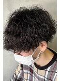 波巻きパーマ