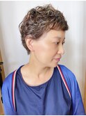 【morio 原宿】40代50代ベリーショート　くせ毛生かしパーマ