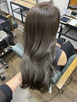 オロ(ORO) 【ORO】ブリーチなしグレージュヘア　浅見