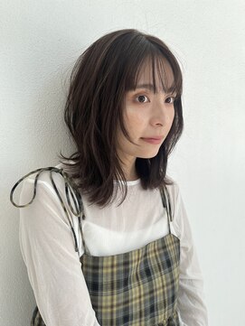 レオニード 表参道(LEONID) 顔周りレイヤー/ウルフパーマ/佐々木