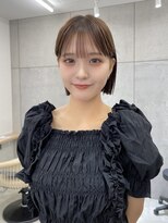 サンド 池袋(sand)&nbsp;前髪/マチルボブ/ピンクベージュ/インナーグレージュ/髪質改善