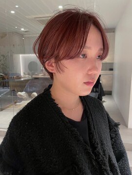 アオイ(aoi.) 薬院【aoi.】レッドブラウン×ショート