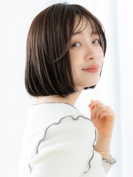 ドクターズサロン LAB 小山店 髪質改善シースルーバング大人ガーリーボブa小山20代30代40代