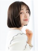 髪質改善シースルーバング大人ガーリーボブa小山20代30代40代