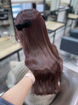 ベレーザ 渋谷(BELEZA) 6845髪質改善アッシュブラックカーキベージュ韓国ワンホンヘア