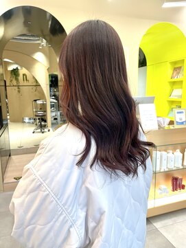 エヌ ドット ヘアープラス ミラクルヘアー(n. HAIR) ピンクブラウン×ロング