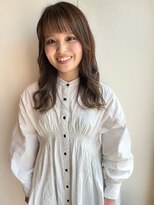 ツイギー 宮西店(TWiGGY)&nbsp;柔らかカラーに眉上バング