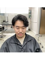 サンズ 梅田(SUNS)&nbsp;かきあげアップバングツイストスパイラルパーマ