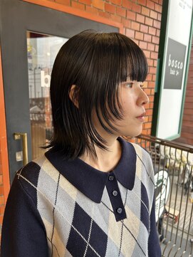 ボスコ 下北沢店(bosco) 黒髪ミディアム　≪saya≫