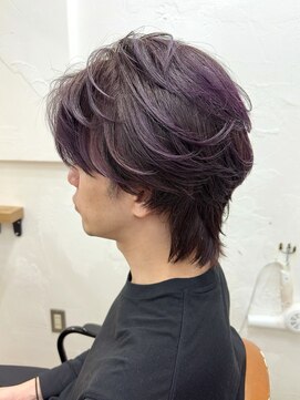 ミッシェル アフロート(michelle afloat) ◆センターパートのライラックウルフ◆