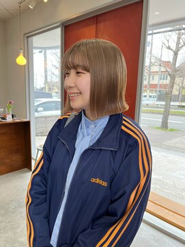 ヘアー バトン(hair vaton) 外ハネボブワイドバング