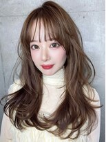 クーエフー(coo et fuu)&nbsp;レイヤー髪質改善透明感カラーオリーブベージュシースルーバング