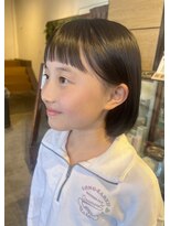 ムード マグ レーベル 南松本(MOOD Mag Label)&nbsp;20代ミニボブココアブラウン小顔美肌ストレート丸み