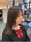 くびれヘア/アプリコットオレンジ/ハイライトカラー/大津/瀬田