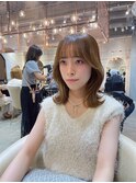 髪質改善縮毛矯正レイヤーカット顔周り前髪韓国ミニウルフ錦糸町