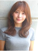 大人可愛いくびれヘアセミロング表参道