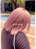 Pink beige color