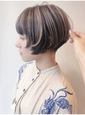 【morio原宿】アウターカラー 刈り上げショート