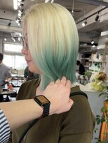 アポロ 横浜駅店(apollo)&nbsp;xカラー/ホワイトグレージュ/レイヤーカット/チェリーブラウン