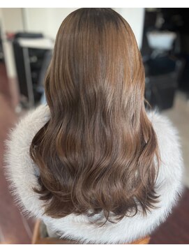 ローレン(LOREM) ひし形ロング×シナモンベージュ1.13大人ガーリー